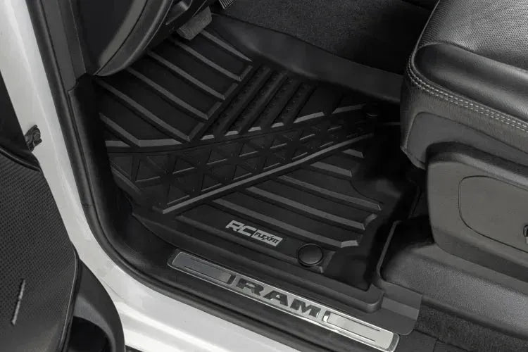 Rough Country Flex-Fit Floor Mats Crew | Ram 1500 (19-24)/1500 TRX (21-24)