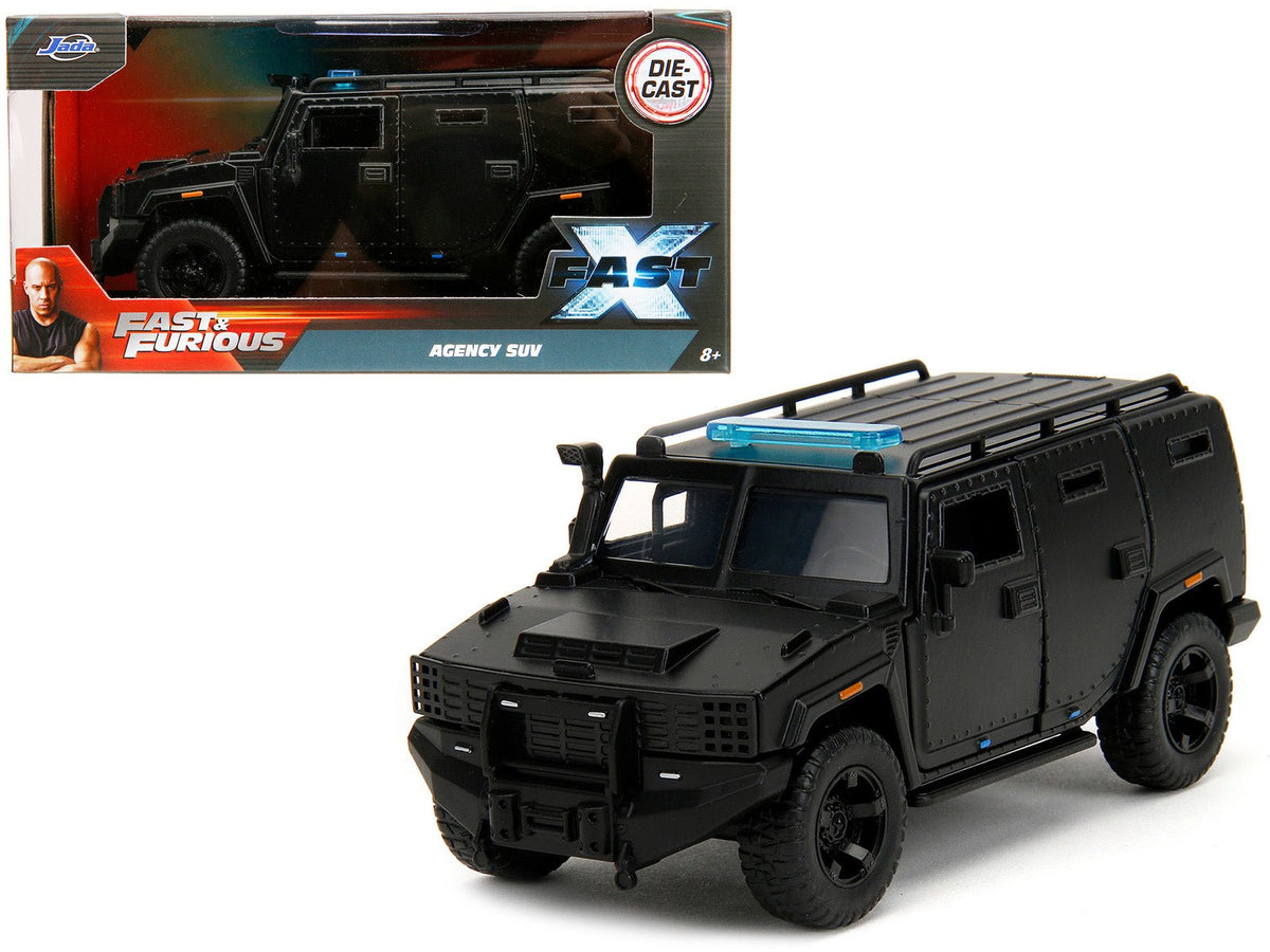 Rapid Vehicles Agency SUV Matt Black "Fast X" (2023) Movie "Fast & Furious" Series 1/32 Diecast...