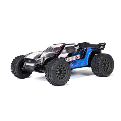ARRMA RC Truck, 1/10 VORTEKS, 4X2, MEGA 550 Brushed Stadium Truck, Blue, Each - ARA3205T1