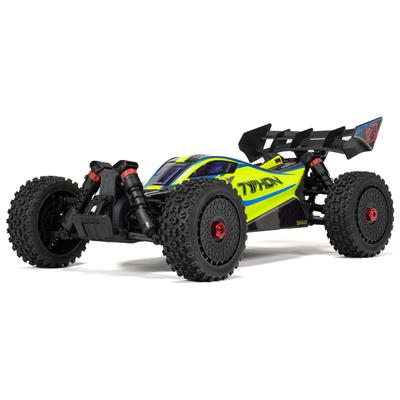 ARRMA RC Cars and Trucks, Arma Typhon 1:8 Scale 223S DSC 4WD Brushless Buggies RTR, Yellow, Sold as - ARA4306V4T2