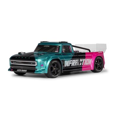 ARRMA RC Truck, Infraction, 1:8 Scale, 223S DSC 4x4 RTR Brushless All-Road Street Bash, 65+ mph, 4 - ARA4315V4T3