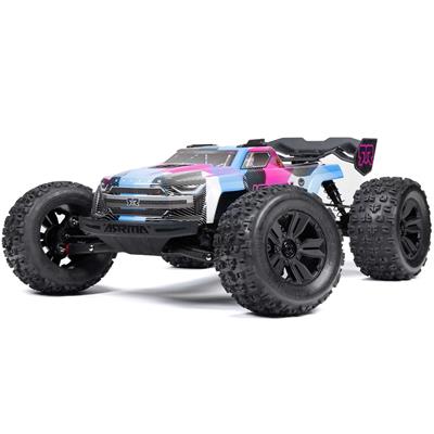 ARRMA RC Truck, 1/8 Kraton, 6S, V6, 4WD, Monster Truck, BLX Brushless Motor, RTR, Spektrum Firma - ARA8608V6T2