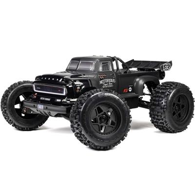 ARRMA 1/8 NOTORIOUS 6S 4X4 RTR Brushless Stunt Truck, Black, Battery & Charger Sold Separately, Each - ARA8611V6T1