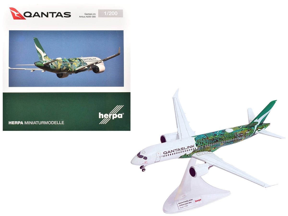 Rapid Vehicles Airbus A220-300 Commercial Aircraft "QantasLink Flying Art Series - Minyma Kutjara...