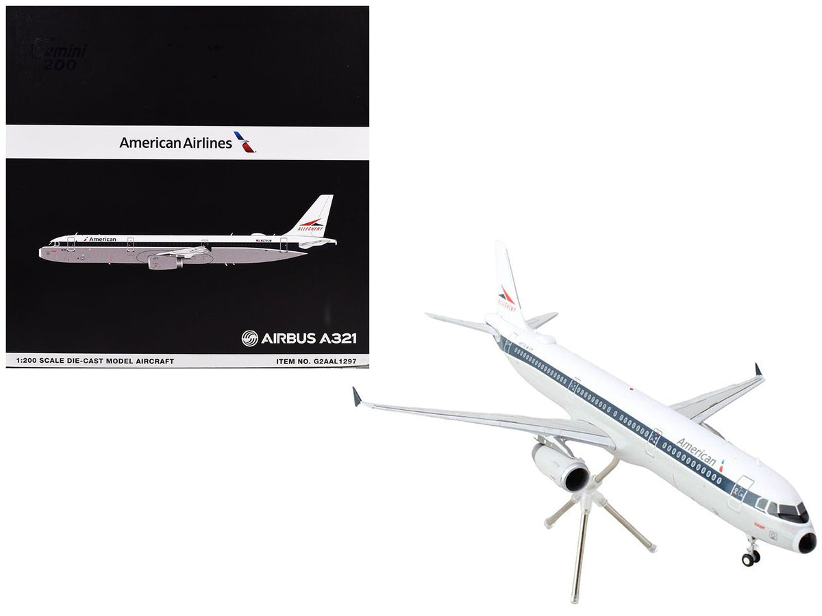 Rapid Vehicles Airbus A321 Commercial Aircraft "American Airlines - Allegheny" (N579UW) White...