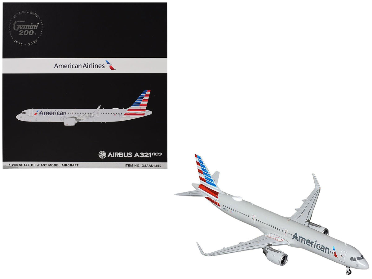 Rapid Vehicles Airbus A321neo Commercial Aircraft "American Airlines" (N413AN) Gray with Striped...