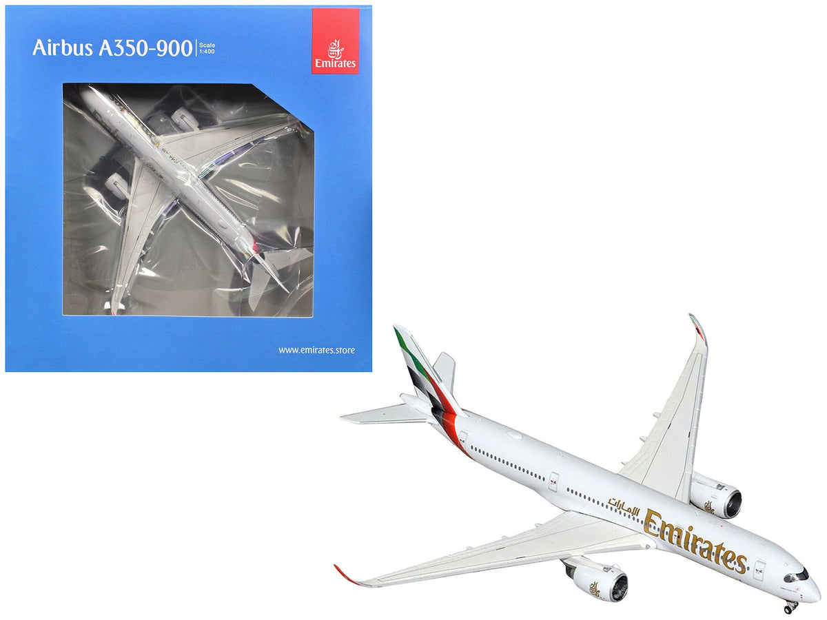 Rapid Vehicles Airbus A350-900 Commercial Aircraft "Emirates Airlines" (A6-EXB) White with Tail...