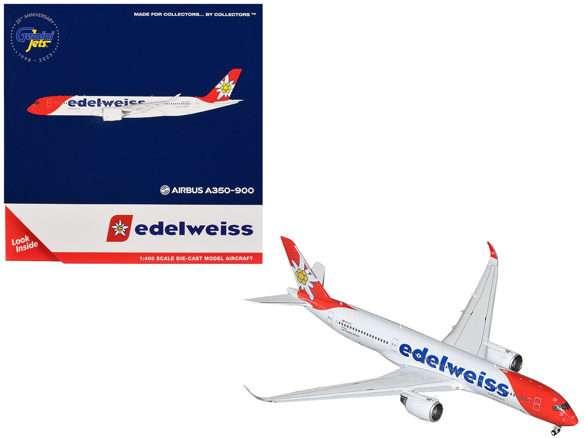 Rapid Vehicles Airbus A350-900 Commercial Aircraft with Flaps Down Configuration "Edelweiss Air"...