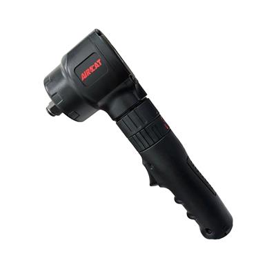 Aircat Impact Wrench, Angle, 1/2 in. Drive, Air, Black, Composite, Each - 1070
