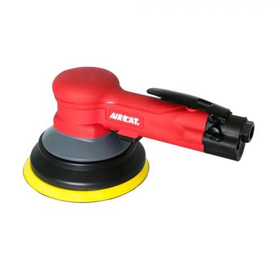 Aircat Sander, Geared Planetary Motion Sander, 900 rpm, 3.0 cfm at 90 psi, 1/4 in. Inlet, Hook/Loop - 67006G