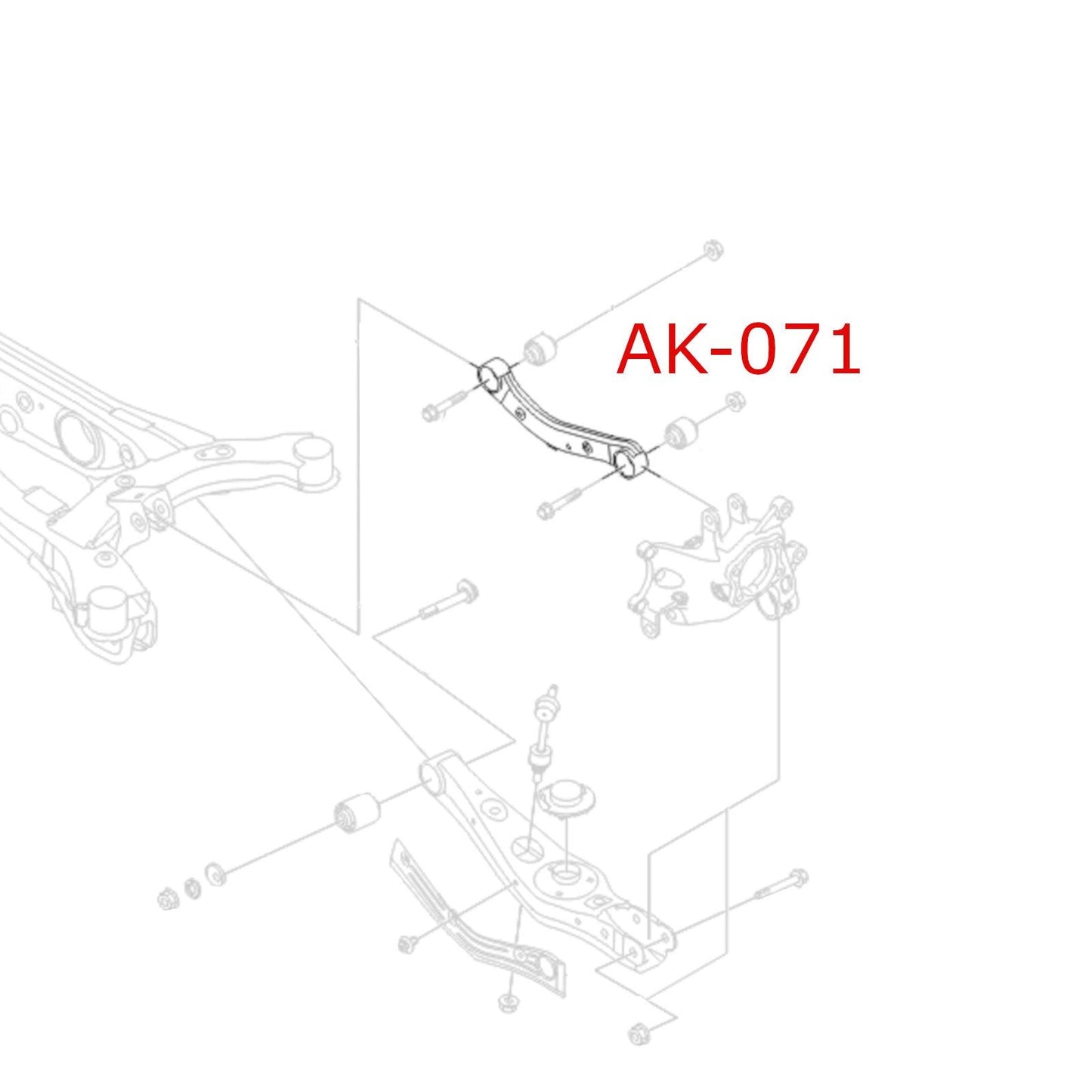 Godspeed Kia Sorento (UMA) 2016-20 Adjustable Rear Upper Camber Arms With Spherical Bearings
