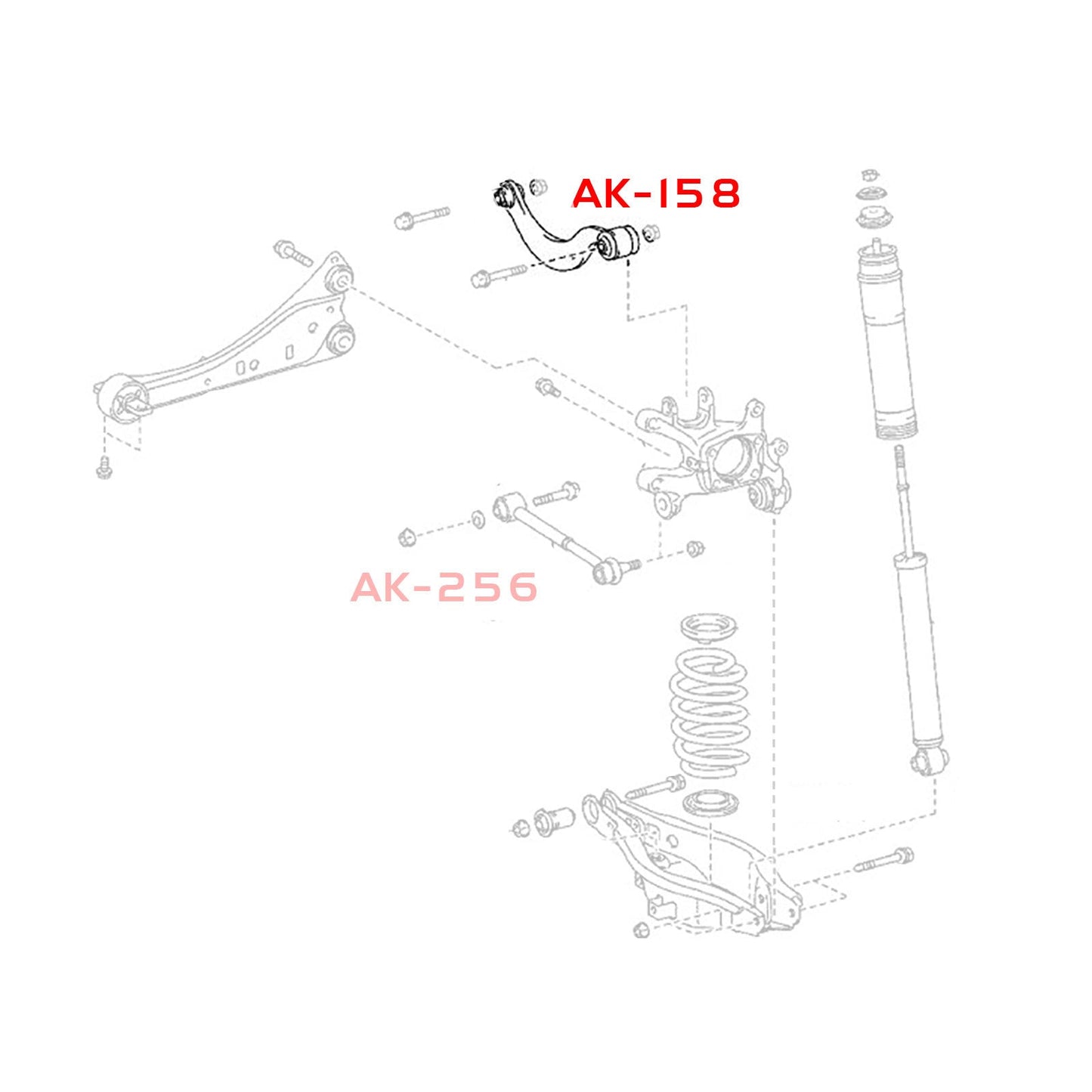 Godspeed Toyota Corolla iM 2017-18 Adjustable Rear Upper Control Arms With Spherical Bearings