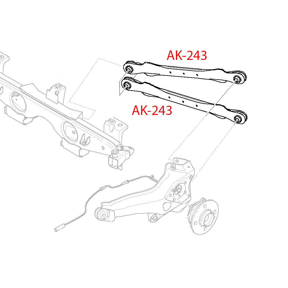 Godspeed MINI Clubman (F54) 2016-24 Adjustable Rear Camber Arms With Spherical Bearings