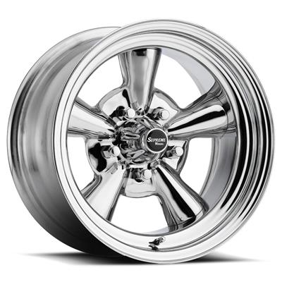Allied Wheels Wheel, Supreme, Steel, Chrome, 14 in. x 7.0 in., 5 x 4.50/5 x 4.75/5 x 5 in. Bolt - 6747099