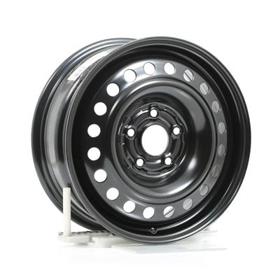 Allied Wheels Wheel, OEM/Snow, Steel, Matte Black, 16 in. x 6.5 in., 5 x 4.50 in. Bolt Circle - 7066012