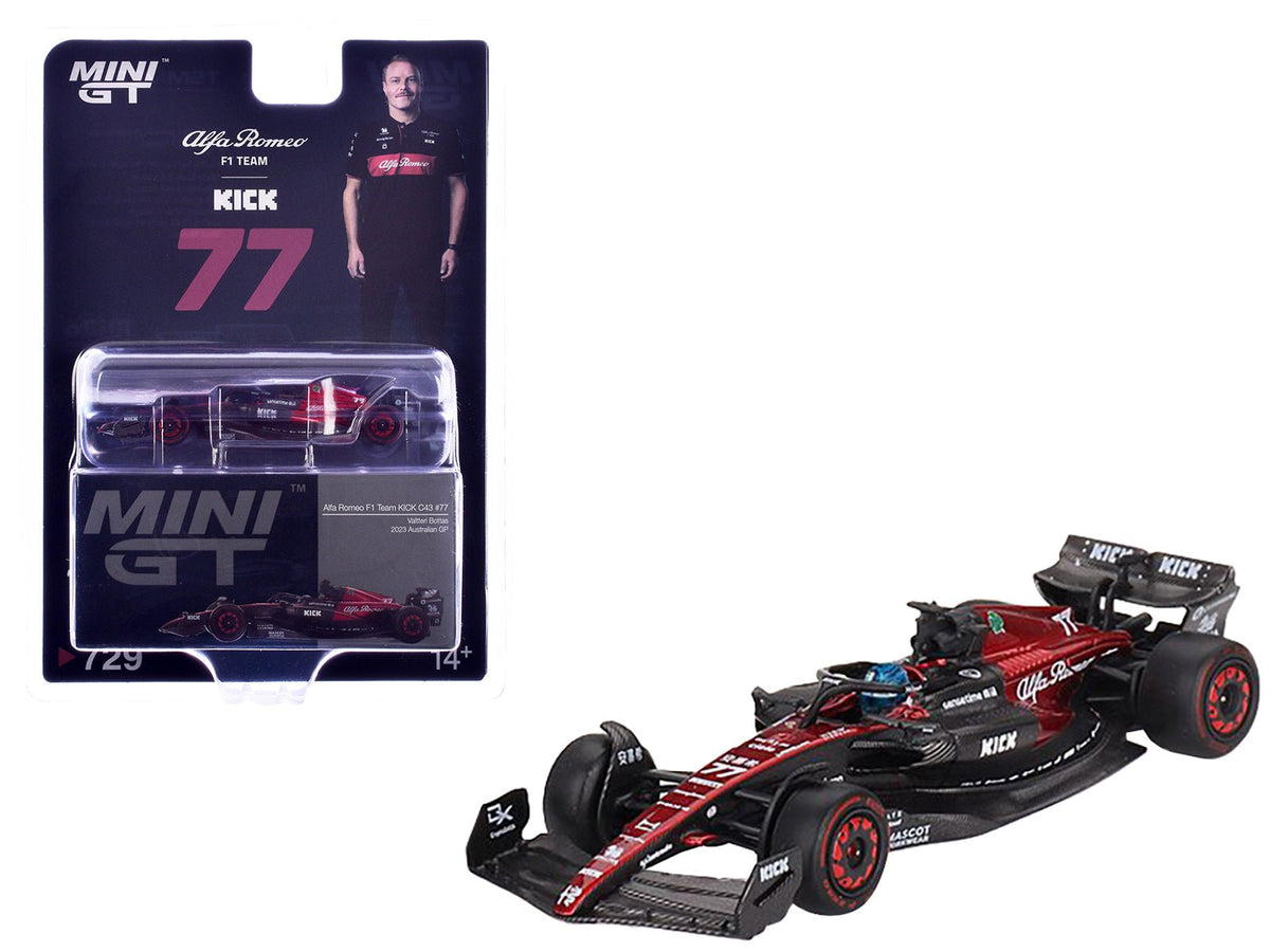 Rapid Vehicles Alfa Romeo C43 #77 Valtteri Bottas "Alfa Romeo F1 Team Kick" Formula One F1...