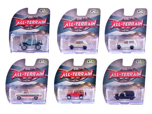 "All Terrain" Series 17 Set of 6 pieces 1/64 Diecast Model Cars by Greenlight free shipping USA