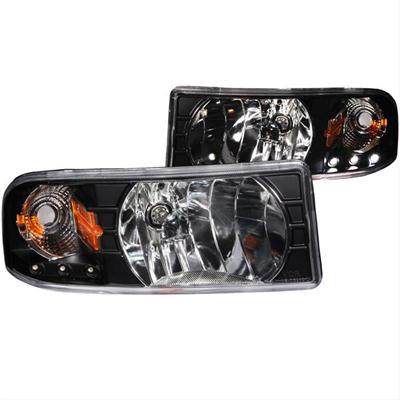 Anzo USA Headlight Assemblies, LED, Clear Lens, Black Housing, Dodge, Pair - 111205