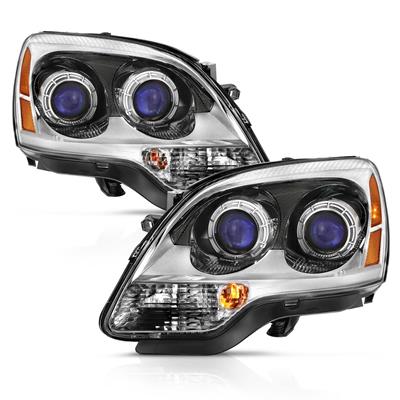 Anzo USA Headlight Assemblies, Anzo Headlights, Halogen, High/Low Beam, Clear Lens, Chrome Housing - 111476