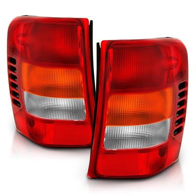 Anzo USA Taillight Assemblies, Anzo OEM-Style Taillights, Incandescent/Halogen, Red/ Clear Lens - 311308