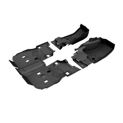 ARMORLITE Floor Mats, Flooring System, Thermoplastic, Mesa Smoke, Front/Second Seat, Jeep, Set of 3 - S0044