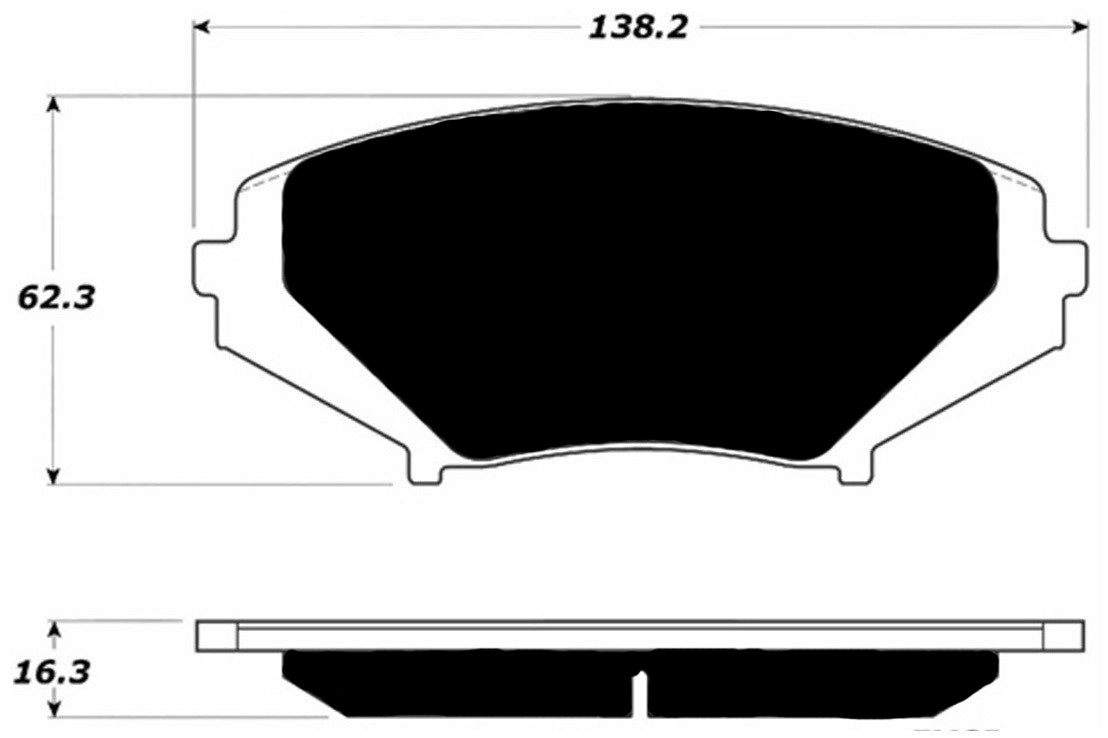 Porterfield Brake Pads for 2007 MAZDA RX 8