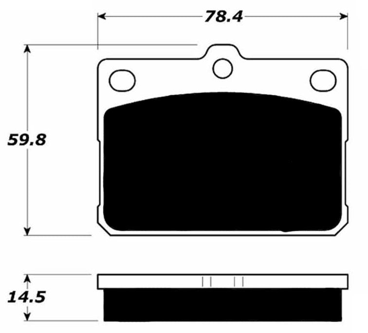 Porterfield Brake Pads for 1976 MAZDA RX 3