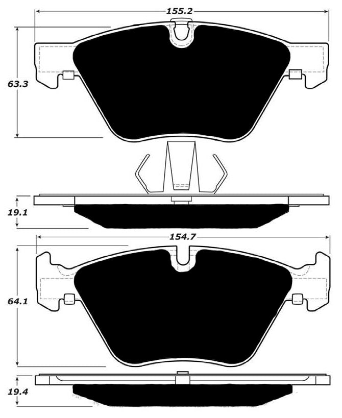 Porterfield Brake Pads for 2015 BMW Z4 sDrive28i