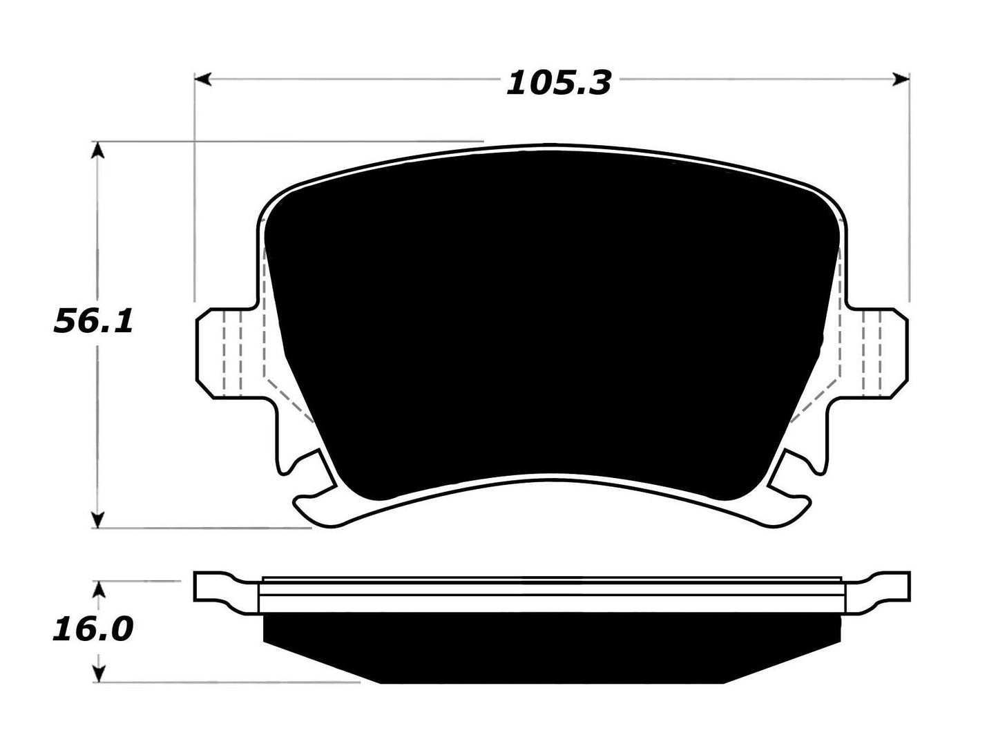 Porterfield Brake Pads for 2005 VOLKSWAGEN JETTA 2.0 Turbo