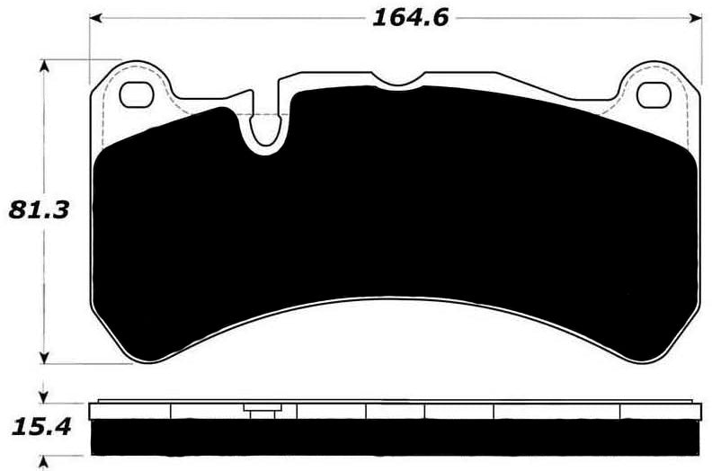 FR SPORT Porterfield Brake Pads for 2011 MERCEDES-BENZ SLK55 AMG - View 2