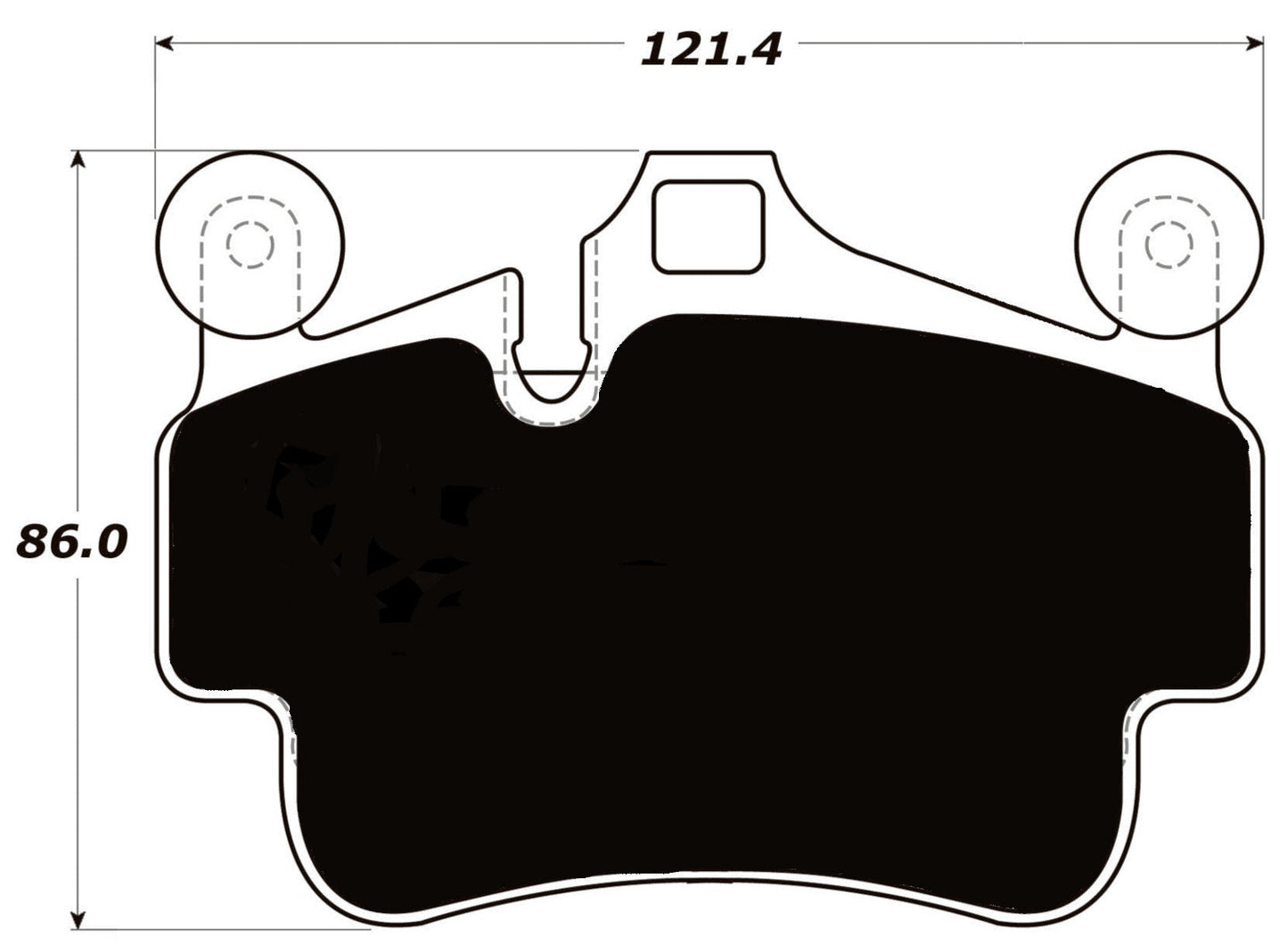 Porterfield Brake Pads for 2009 PORSCHE CAYMAN Coupe S w/Iron Discs
