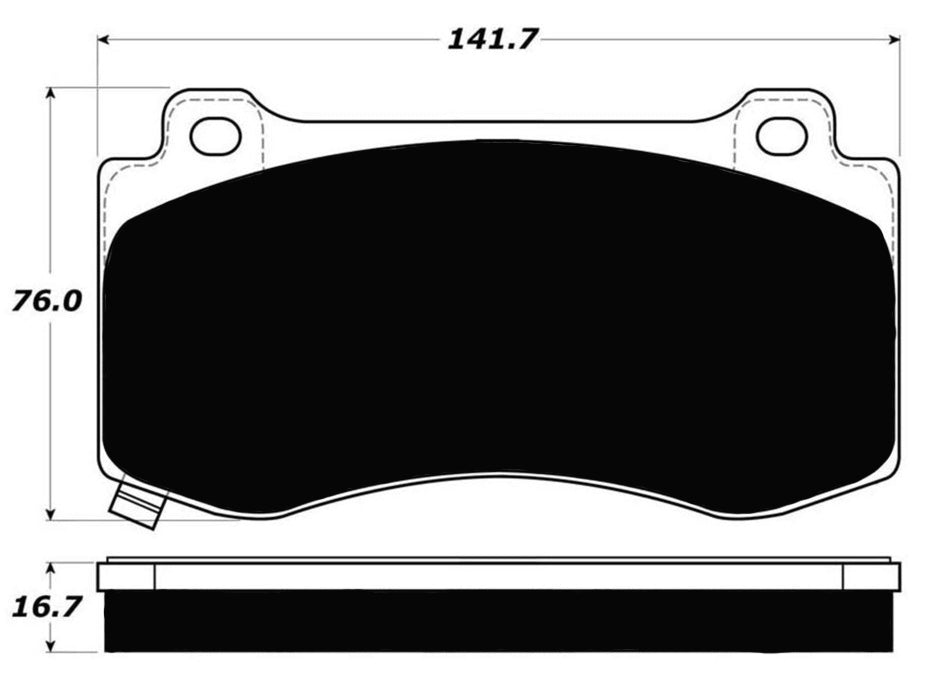 Porterfield Brake Pads for 2011 DODGE CHALLENGER SRT-8