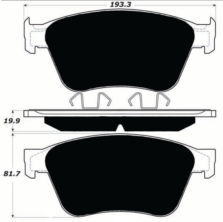 Porterfield Brake Pads for 2004 BENTLEY CONTINENTAL