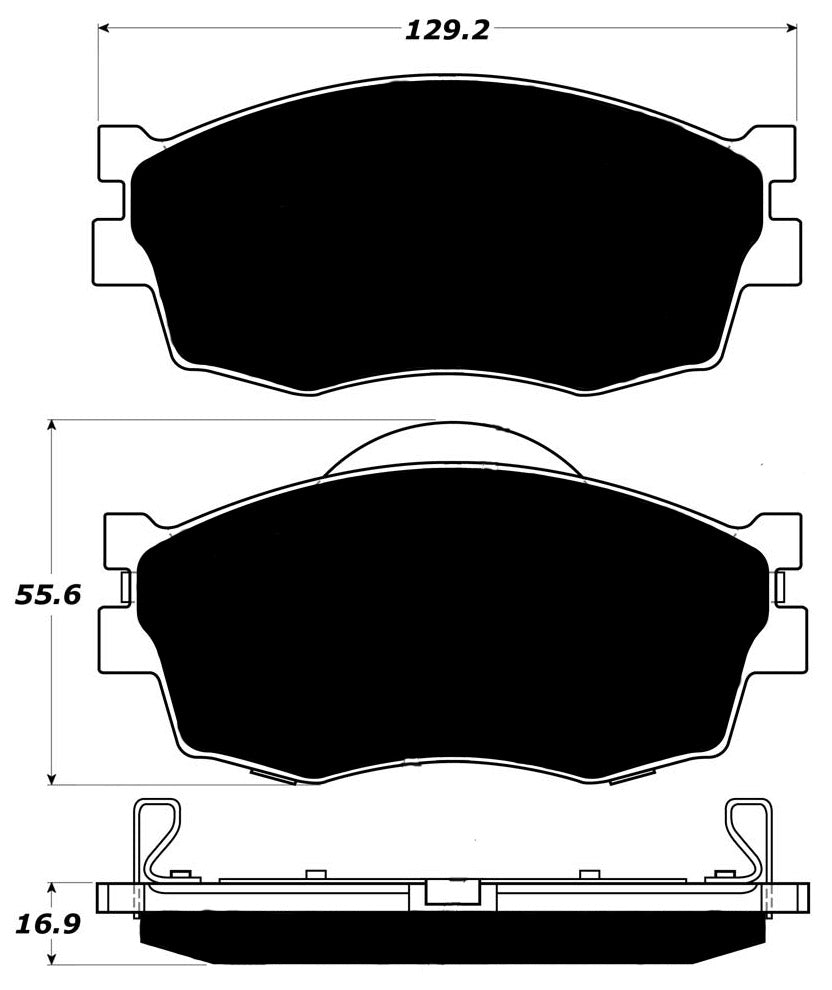 Porterfield Brake Pads for 2010 HYUNDAI ACCENT