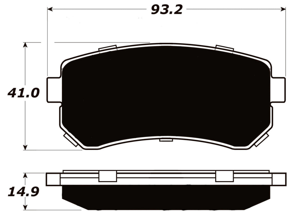 FR SPORT Porterfield Brake Pads for 2012 HYUNDAI ELANTRA Touring - View 6