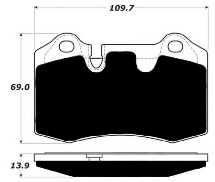 Porterfield Brake Pads for 2009 FERRARI 430