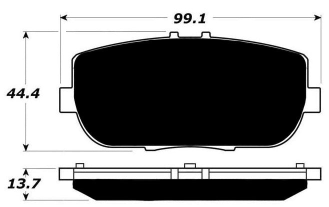 Porterfield Brake Pads for 2018 FIAT Spider w/Brembo