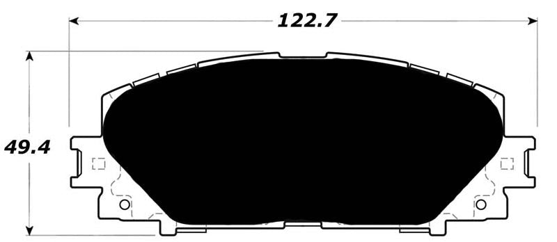 FR SPORT Porterfield Brake Pads for 2012 TOYOTA YARIS R/Drums