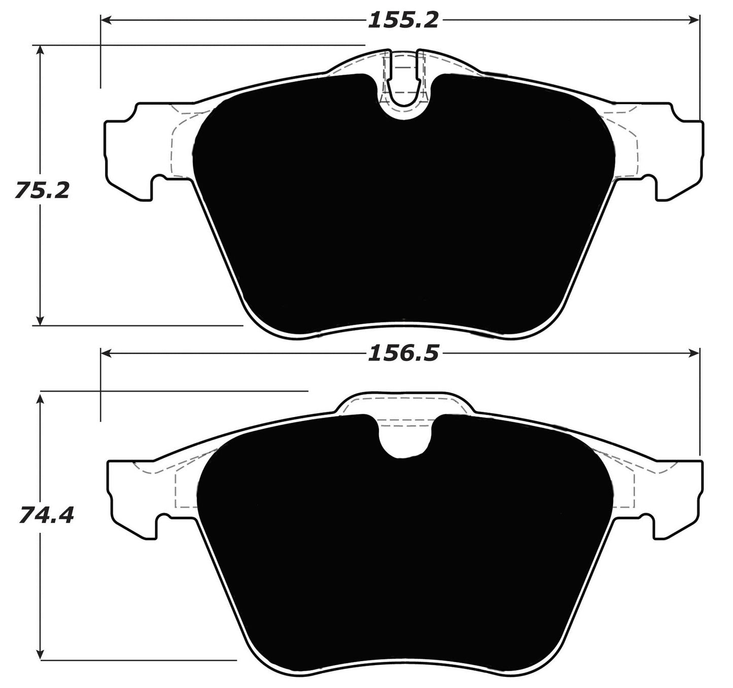 Porterfield Brake Pads for 2006 JAGUAR S Type R