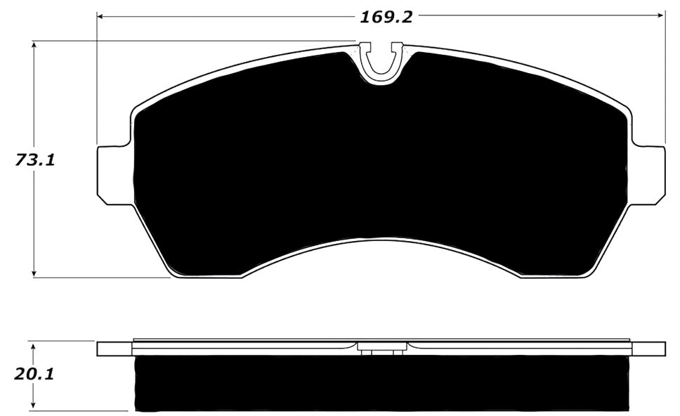 Porterfield Brake Pads for 2012 FREIGHTLINER SPRINTER 3500