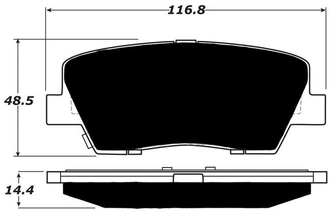 Porterfield Brake Pads for 2014 HYUNDAI GENESIS COUPE