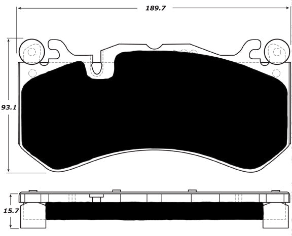 Porterfield Brake Pads for 2007 MERCEDES-BENZ CLS63 AMG - w/Iron Discs