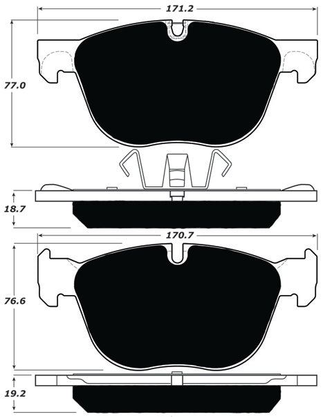 Porterfield Brake Pads for 2012 BMW X6 xDrive 35i