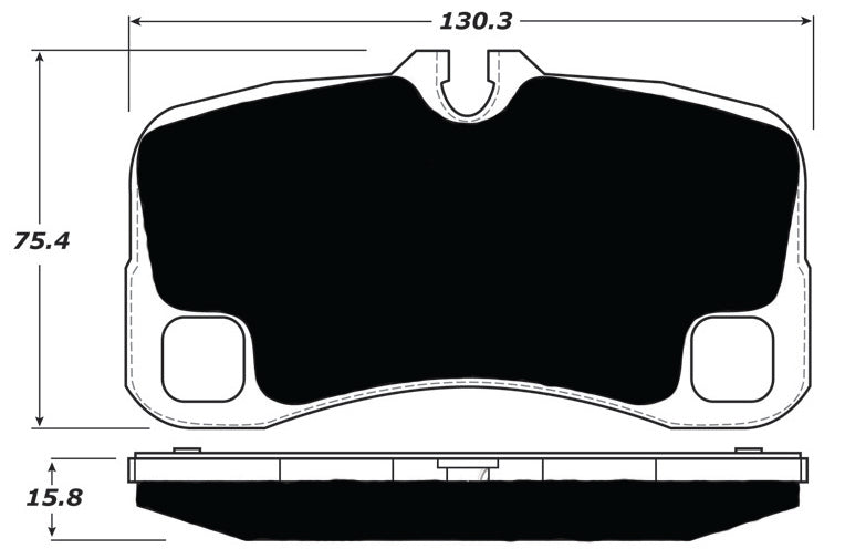 FR SPORT Porterfield Brake Pads for 2011 PORSCHE 911 Turbo w/Iron Discs - View 7