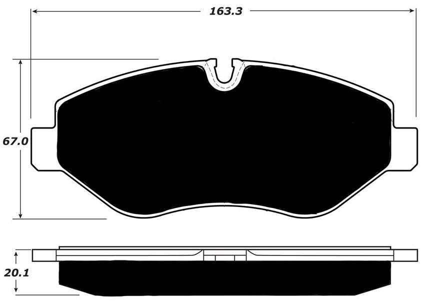 Porterfield Brake Pads for 2013 FREIGHTLINER SPRINTER 2500