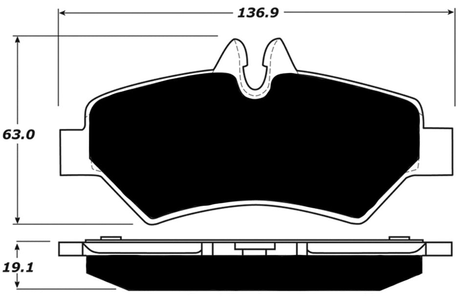 Porterfield Brake Pads for 2010 FREIGHTLINER SPRINTER 3500