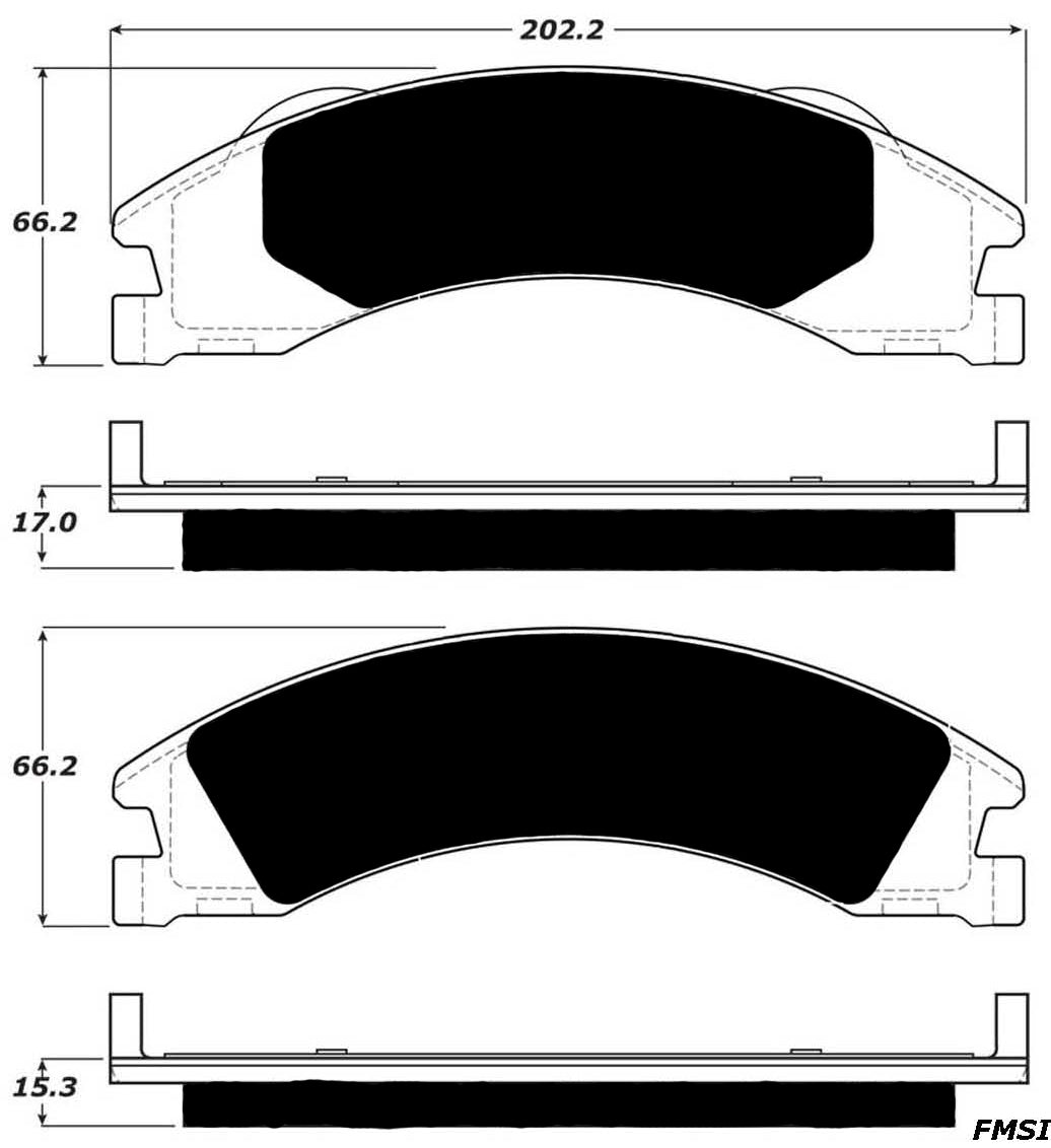 Porterfield Brake Pads for 2009 FORD E150, ECONOLINE