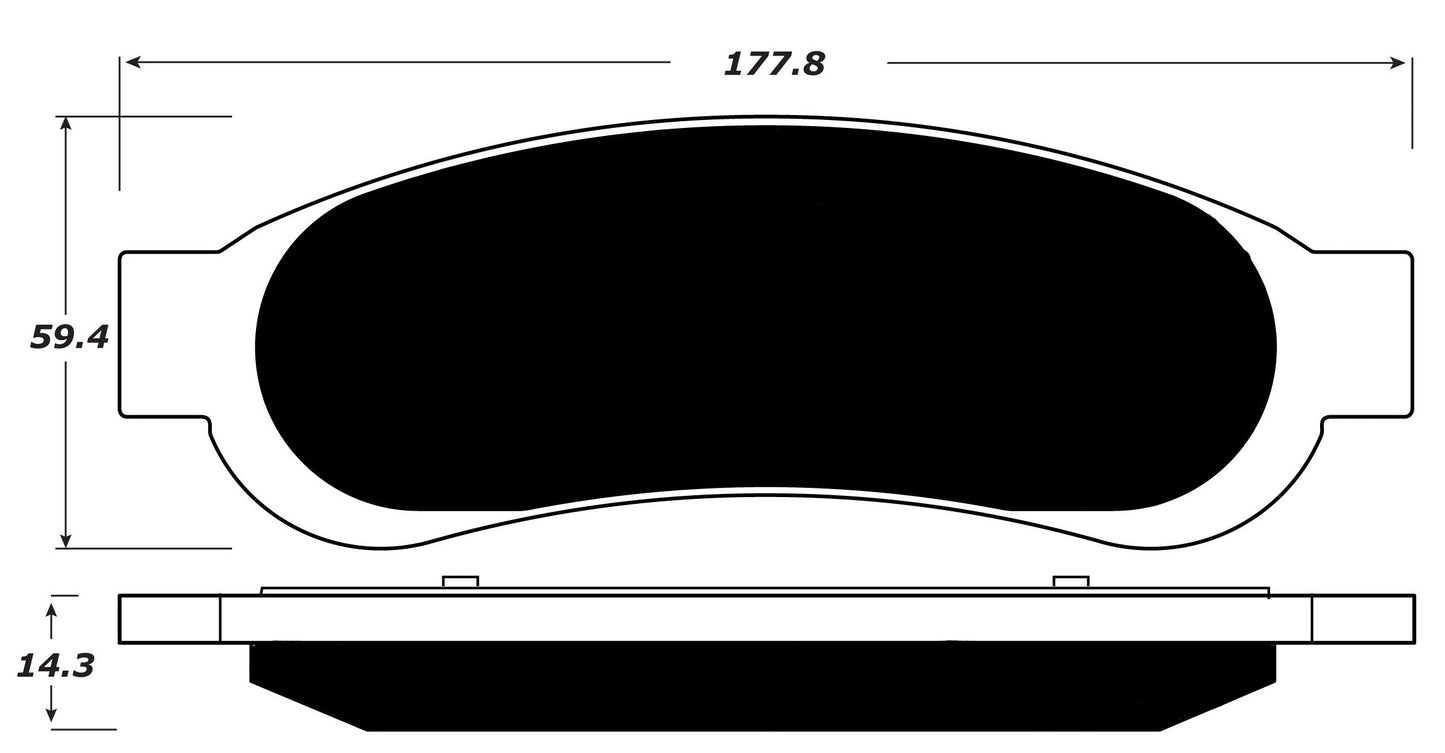 Porterfield Brake Pads for 2012 FORD F350 1 Ton 2WD SRW