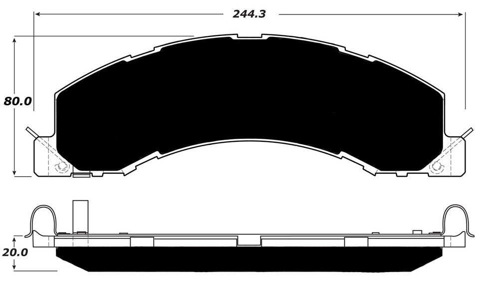 Porterfield Brake Pads for 2012 DODGE RAM- 4500,5500