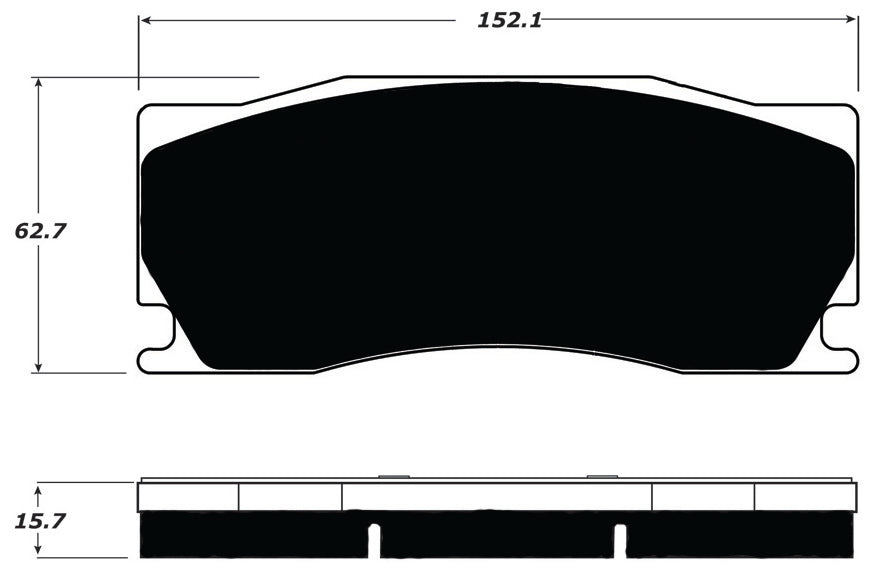 Porterfield Brake Pads for 2009 JAGUAR XKR S w/Alcon Brake Pkg.